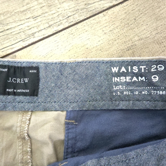 J. Crew Men's Size 29 Beige Shorts, Inseam 9 - Picture 7 of 10